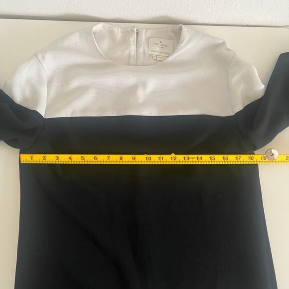 Kate Spade Women's Colorblock Delray Shift Dress Black White Size 6 - Picture 7 of 8